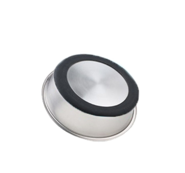 Ciotola per Animali in Acciaio Inox con Base in Silicone – Perfetta per Cibo e Acqua, per Cani e Gatti