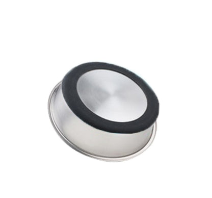 Ciotola per Animali in Acciaio Inox con Base in Silicone – Perfetta per Cibo e Acqua, per Cani e Gatti