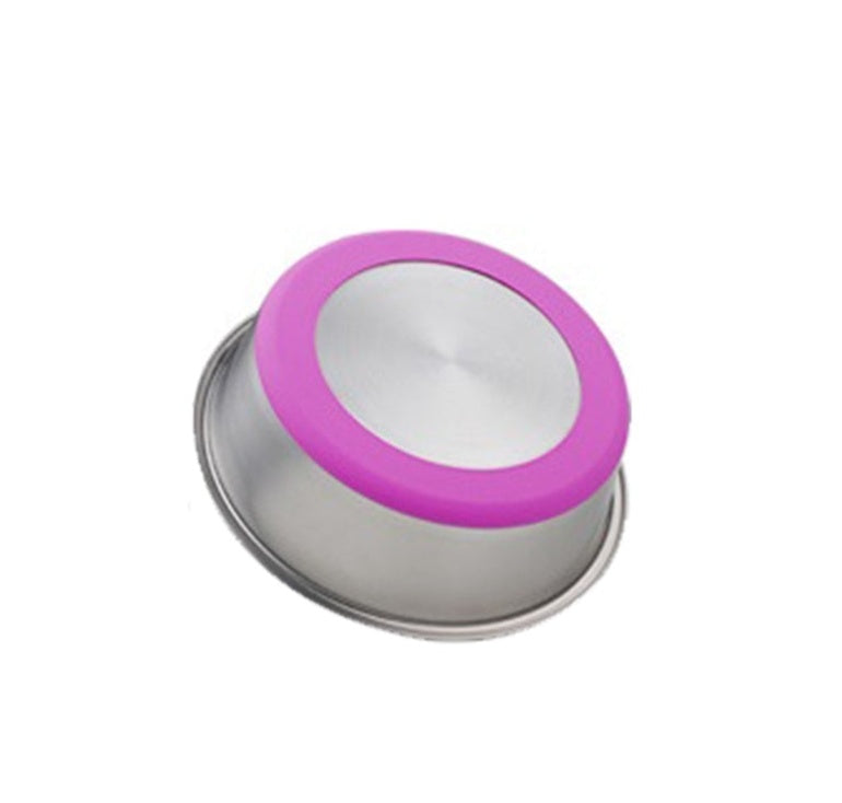 Ciotola per Animali in Acciaio Inox con Base in Silicone – Perfetta per Cibo e Acqua, per Cani e Gatti
