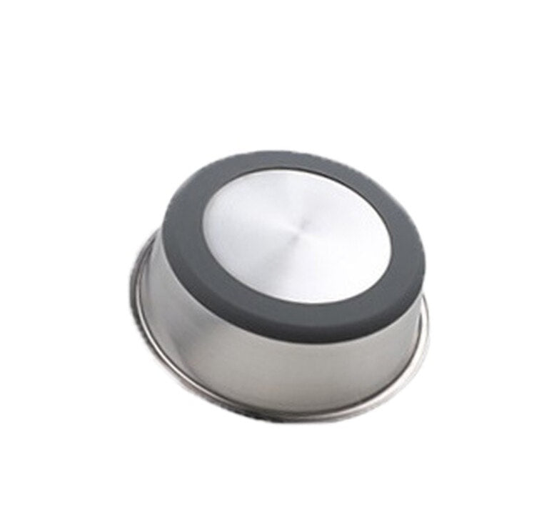 Ciotola per Animali in Acciaio Inox con Base in Silicone – Perfetta per Cibo e Acqua, per Cani e Gatti
