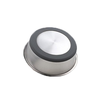 Ciotola per Animali in Acciaio Inox con Base in Silicone – Perfetta per Cibo e Acqua, per Cani e Gatti